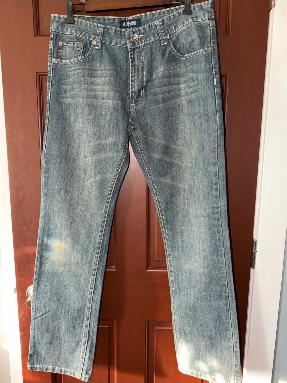 Emporio Armani Men’s Light Blue Straight Jeans